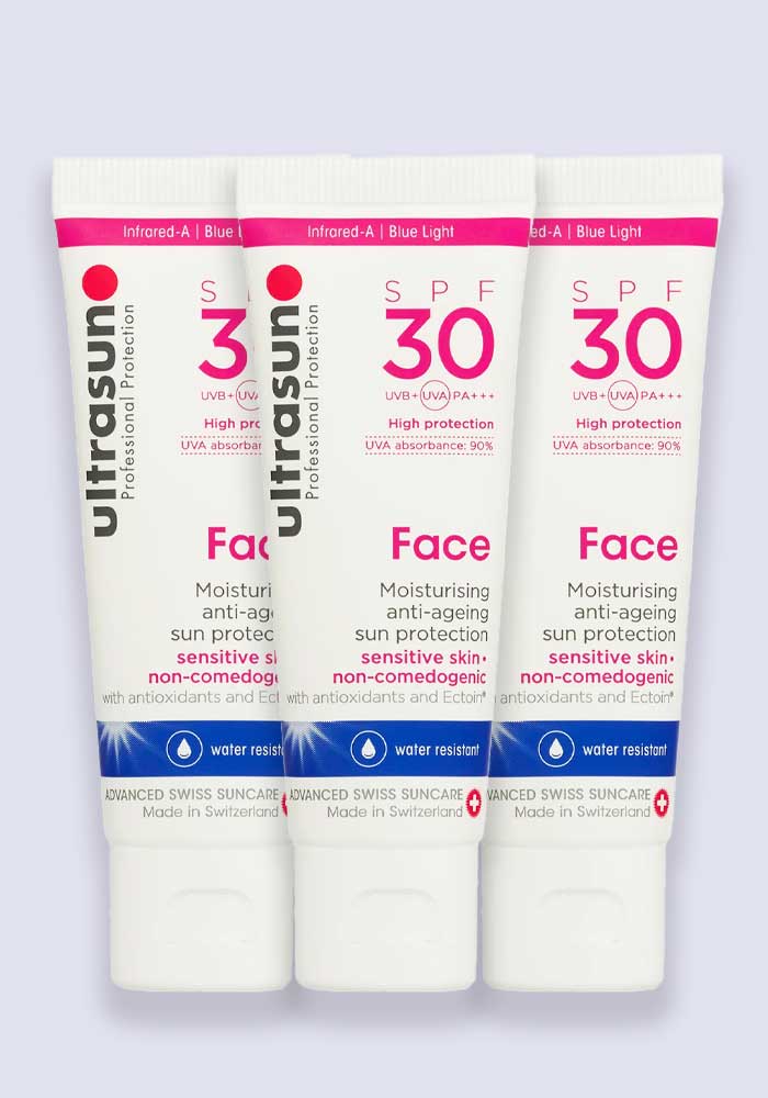 Ultrasun Face Anti-Ageing SPF 30 25ml  - 3 Pack