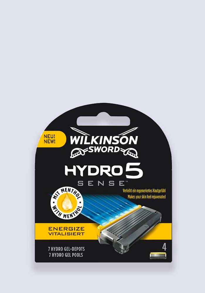 Wilkinson Sword Hydro 5 Sense Energize Men's Razor Blades X4
