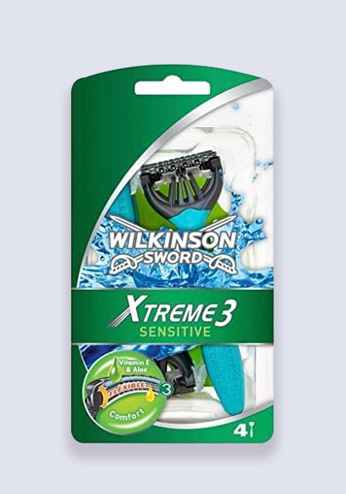 Wilkinson Sword Xtreme 3 Comfort Plus Sensitive Disposable Razors - 4 Pack