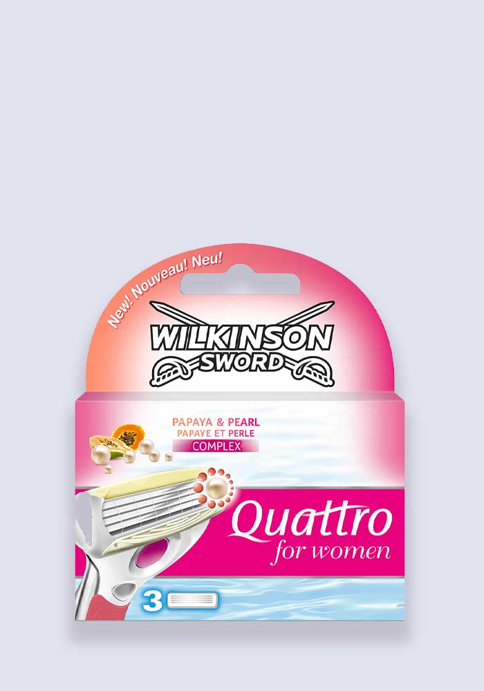 Wilkinson Sword Quattro For Women Blades - 3 Pack