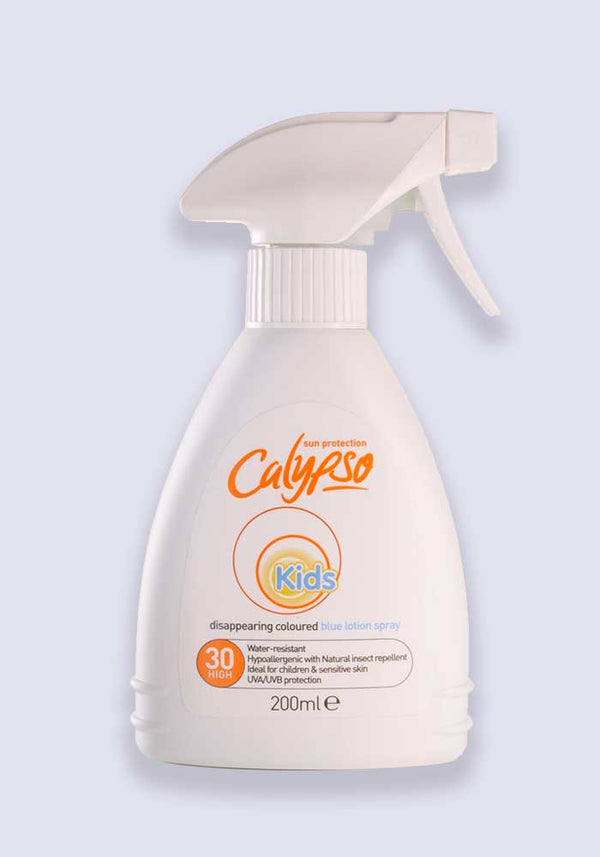 Calypso Kids Blue Coloured Sun Protection Lotion Spray SPF 30 200ml