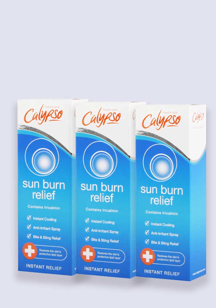 Calypso Sun Burn Relief Anti-Irritant Spray 100ml - 3 Pack