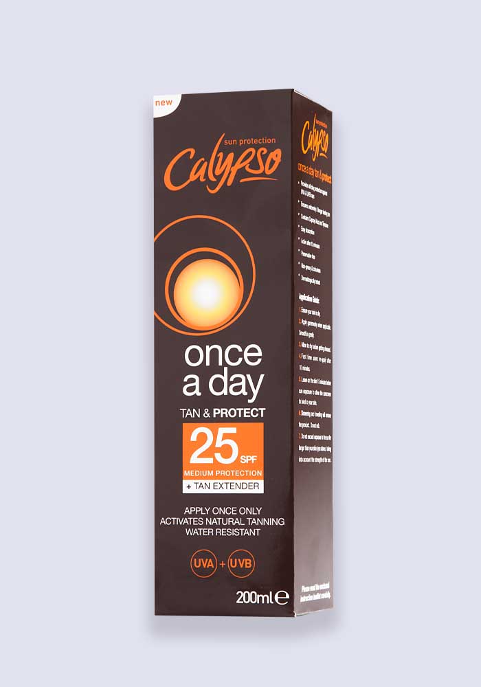Calypso Once A Day Tan & Protect SPF 25 With Tan Extender 200ml