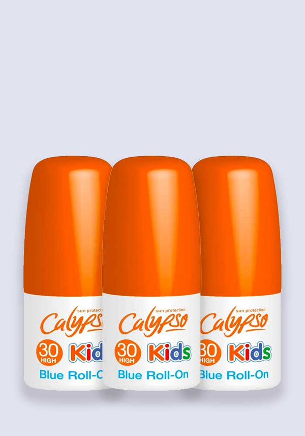 Calypso Kids Coloured Sun Lotion Roll-On SPF 30 50ml - 3 Pack Saver