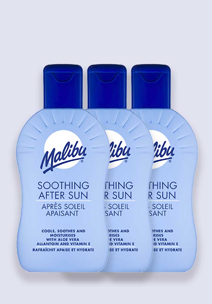 Malibu Soothing After Sun Lotion 100ml - 3 pack