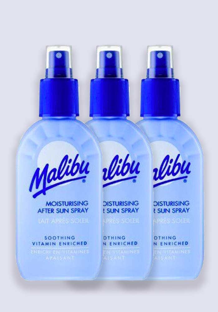 Malibu Moisturising After Sun Lotion Spray 100ml - 3 Pack