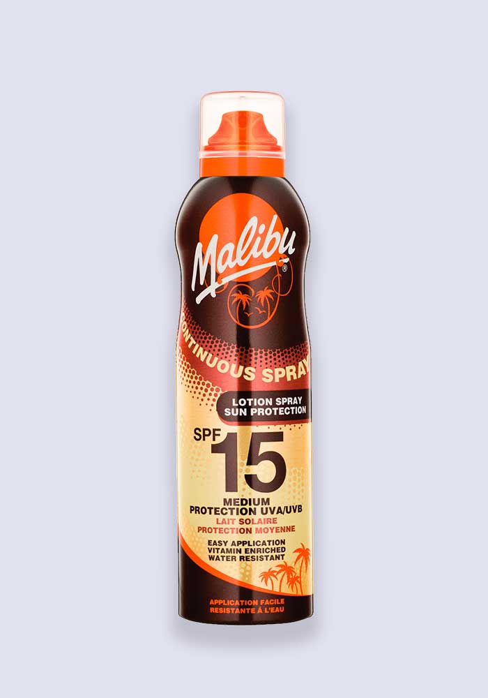 Malibu Continuous Spray Lotion SPF 15 175ml