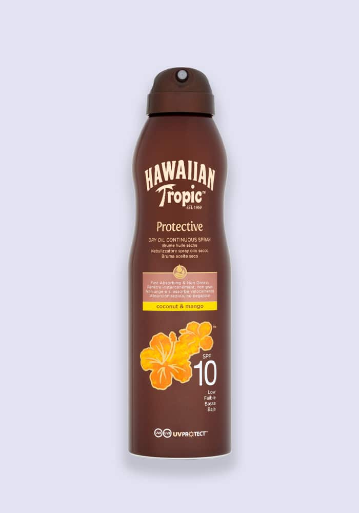 Hawaiian Tropic Continuous Spray Dry Oil SPF 10 180ml