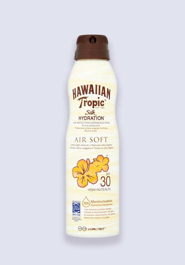 Hawaiian Tropic Silk Hydration Air Soft Sun Lotion Continuous Spray SPF 30 177ml