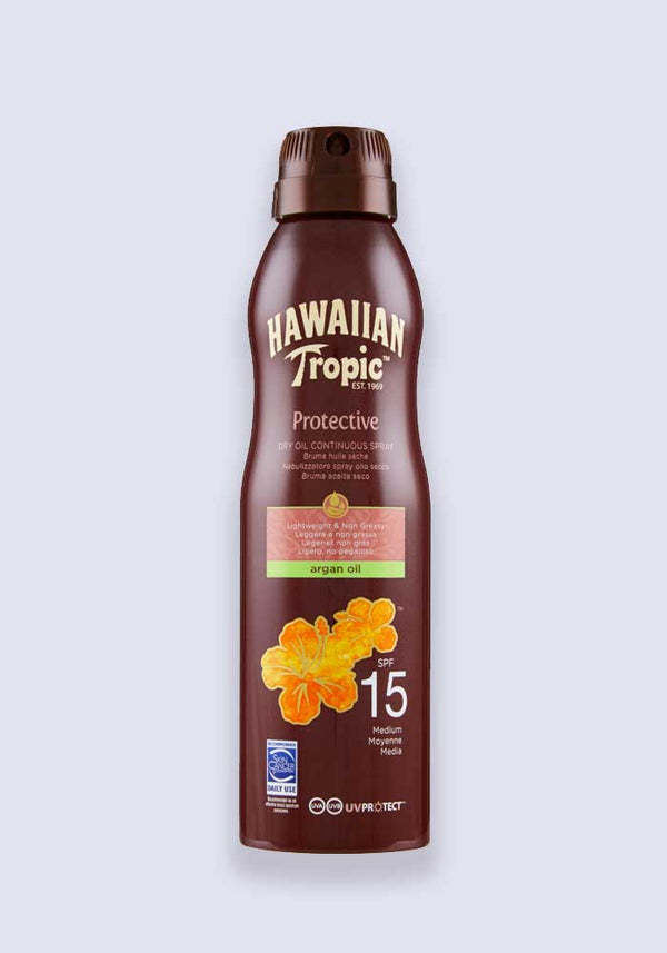 Hawaiian Tropic Dry Oil Continuous Spray Argan Oil SPF 15 177ml