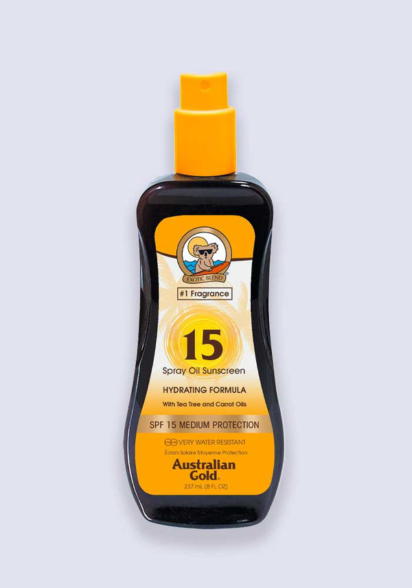 Australian Gold Sun Protection Spray Oil SPF 15 With Carrot Oil 237ml