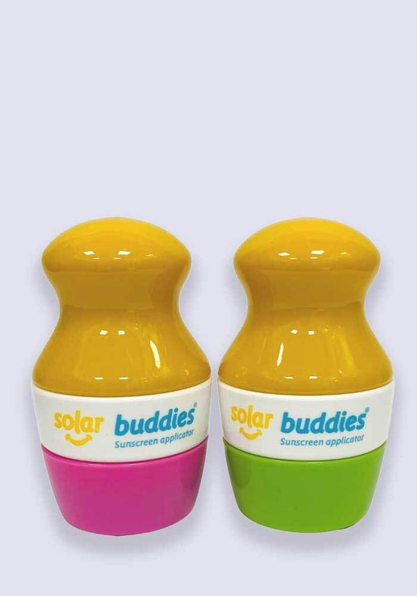 Solar Buddies Refillable Sunscreen Applicator Duo Pack Pink & Green