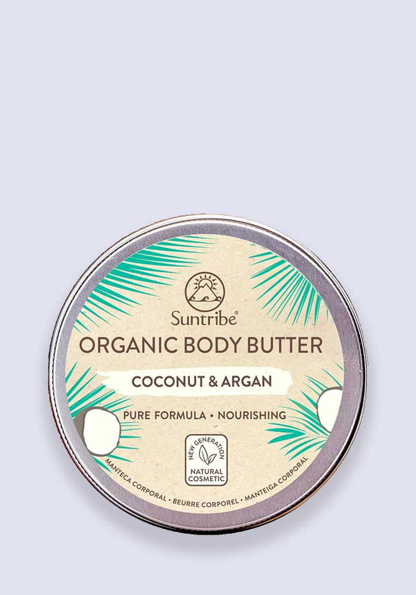 Suntribe 100% Organic Body Butter Coconut & Argan 150ml