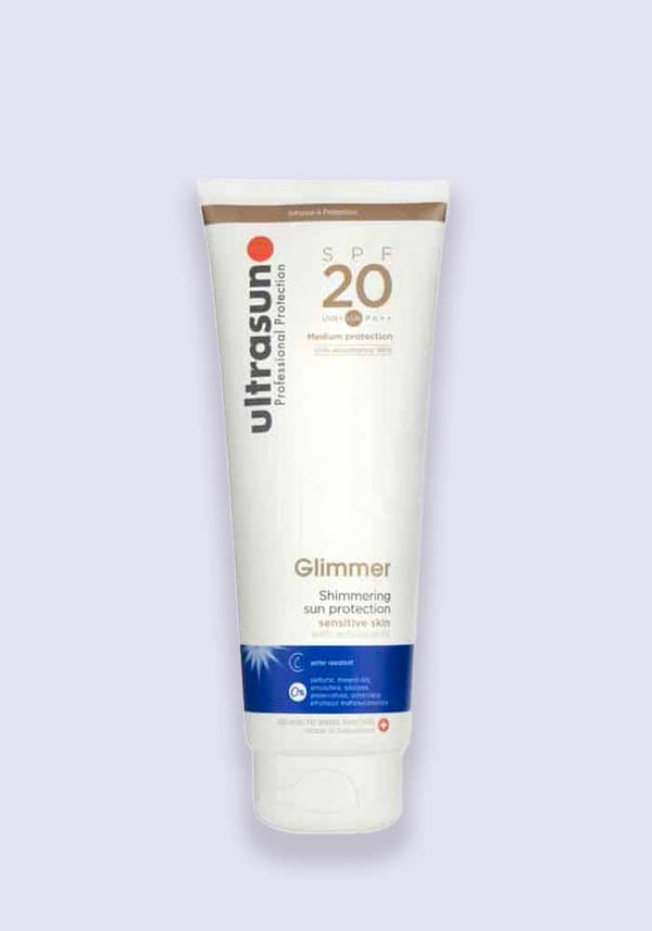 Ultrasun Glimmer Shimming Sun Protection SPF 20 250ml Tube