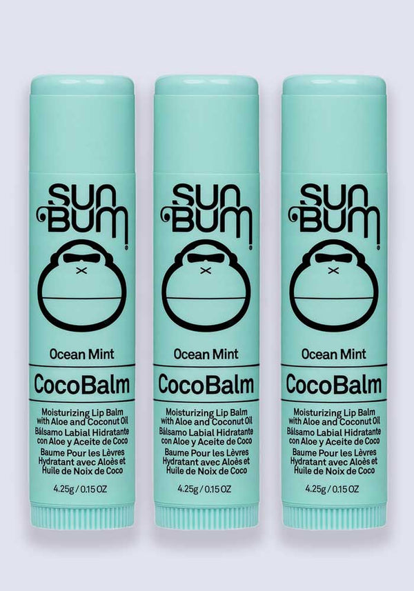 Sun Bum CocoBalm Lip Balm – Ocean Mint 4.25g 3 Pack