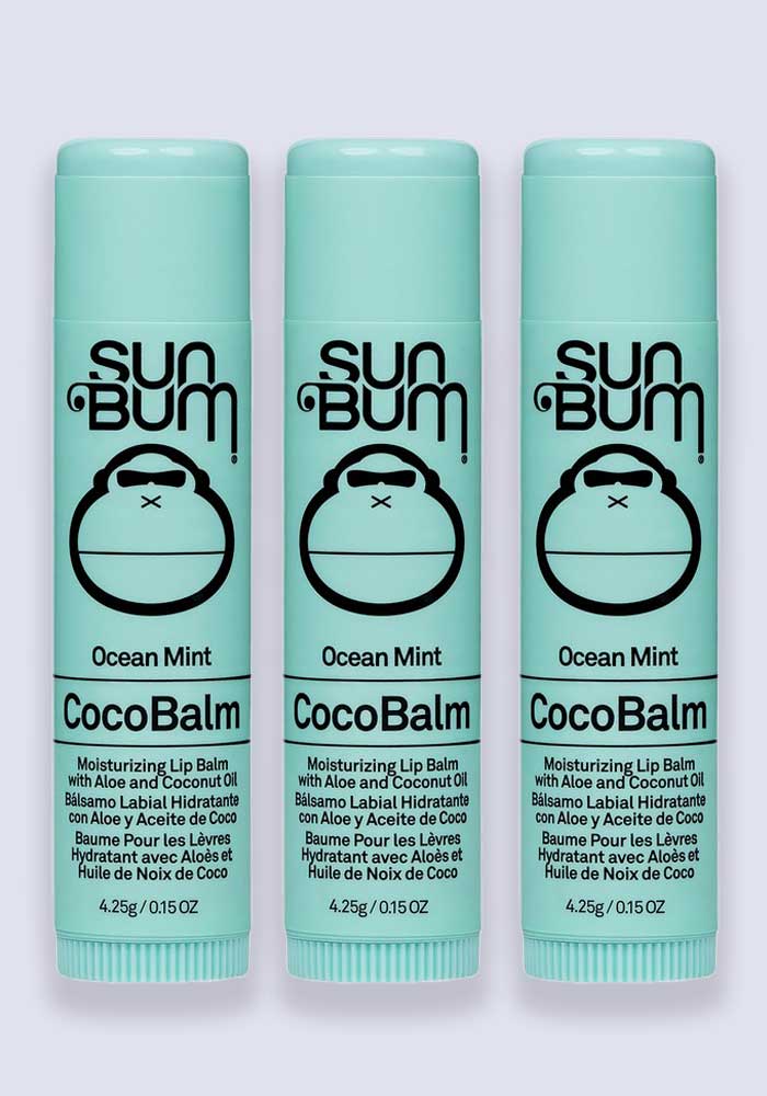 Sun Bum CocoBalm Lip Balm – Ocean Mint 4.25g 3 Pack