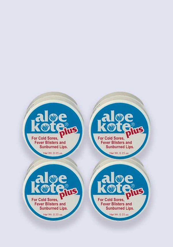 Aloe Kote Plus Medicated Lip Balm - 4 Pack