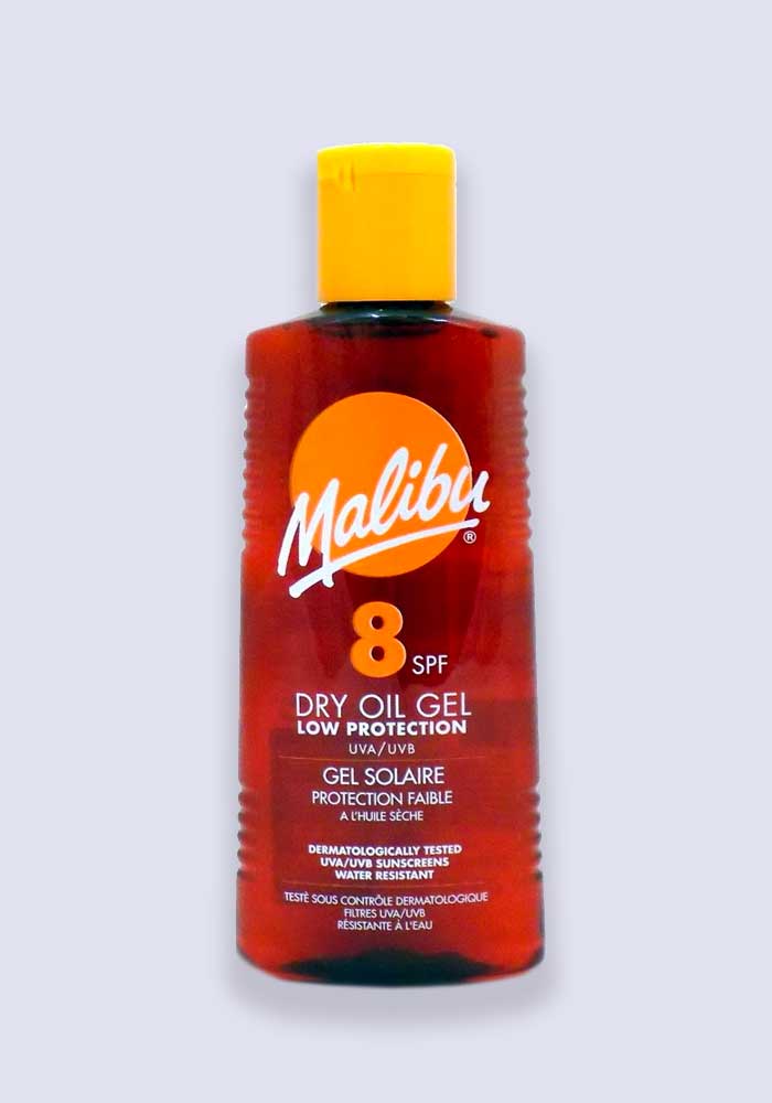 Malibu Dry Oil Gel Low Protection Very Water Resistant SPF 8 200ml