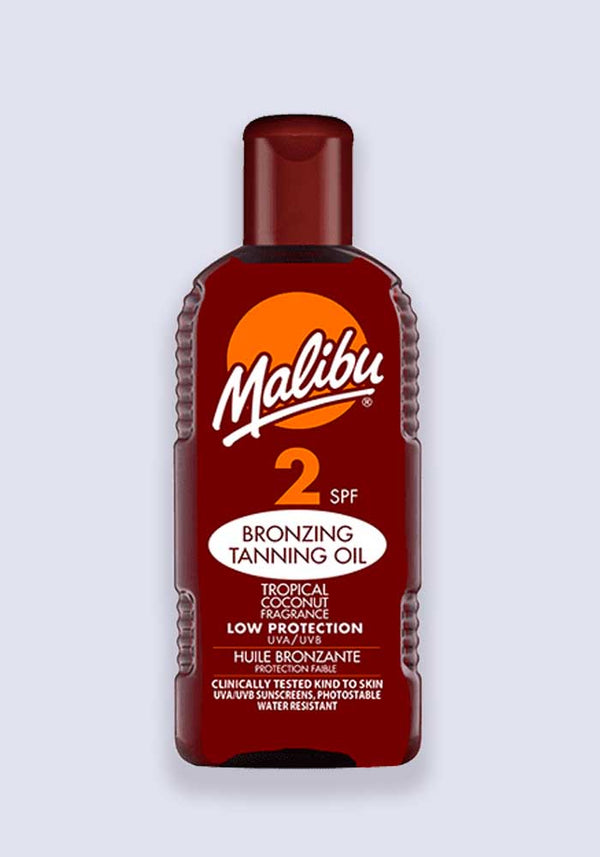 Malibu Bronzing Tanning Oil With Tropical Coconut Fragrance SPF 2 200ml