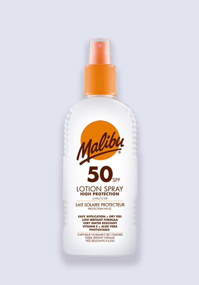 Malibu Sun Lotion Spray SPF 50 High Protection Water Resistant 200ml