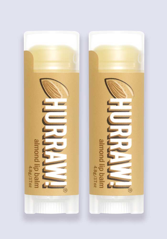 Hurraw Almond Lip Balm 4.3g (per stick) - 2 Pack