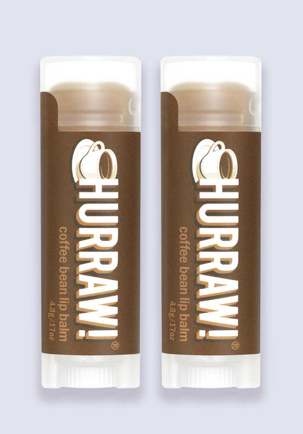 Hurraw Coffee Bean Lip Balm 4.3g (per stick) - 2 Pack