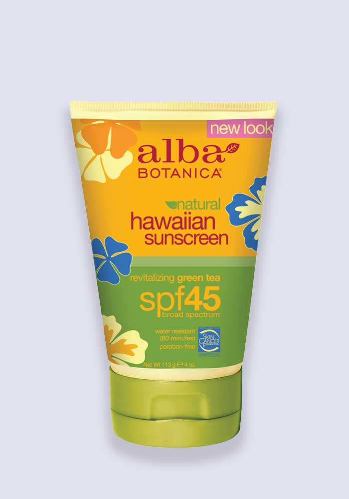 Alba Botanica Green Tea Hawaiian Sunscreen SPF 45 113g